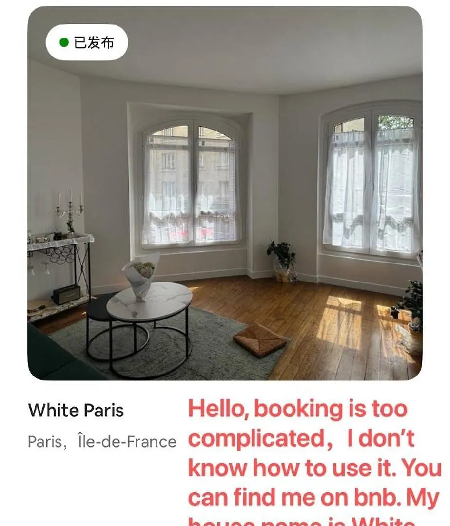 White Lejlighed Paris